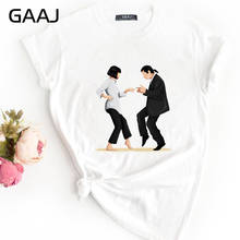 Gaaj "pulp fiction quentin tarantino" 100 algodão t camisa feminina casual streetwear mulher camiseta camisa 2019 novo 28y8v # 2024 - compre barato