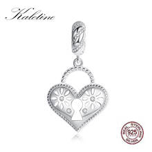 KALETINE-abalorios de plata esterlina 925, pulsera y collar de corazón de amor antiguo, joyería de circón, amor, venta al por mayor 2024 - compra barato