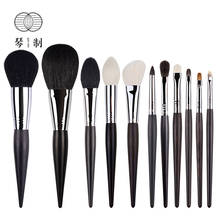 QINZHI Professional Handmade Make Up Brushes Set Powder Blush Eye Shadow Brush Soft Goat Squirrel Hair Makeup Brushes Kit 2024 - buy cheap