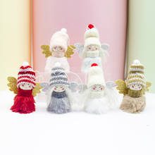2020 decorações de natal natal para casa criativo bonito pelúcia anjo menina pingente mini boneca lã pequenos ornamentos 2019 navidad 2024 - compre barato