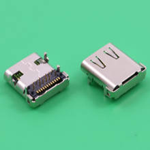 YuXi SMT-Conector Micro USB-3.1 SMD 24P Tipo c hembra, conector a enchufe DIP para interfaz de transmisión Hd 2024 - compra barato