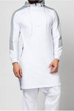 New Men Jubba Thobe Muslim Arabic Islamic Clothing Abaya Dubai Kaftan Winter Long Sleeve Stitching Saudi Arabia Sweater 2024 - buy cheap