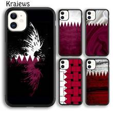 Krajews Qatar Flag National Banner Phone Case Cover For iPhone 5s 6s 7 8 plus X XS XR 11 12 13 pro max Samsung Galaxy S8 S9 S10 2024 - buy cheap