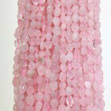 100% Natural Minerals Stone Pink Quartz Nugget Beads for Jewelry Making DIY Bracelet Necklace Spacer Gemstone 2024 - buy cheap
