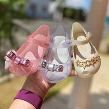 2022 New Children Mini Melissa Star Jelly Sandals Baby Fish Mouth Beach Shoes Girls Princess Party PVC Sandals Kids MN048 2024 - buy cheap