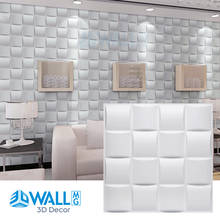 30x30cm 3D tile panel mold plaster wall 3D wall stickers living room wallpaper mural Waterproof 3D Wall sticker Bathroom Kitchen 2024 - buy cheap