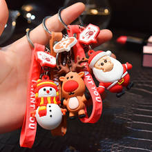 Creative Santa Claus Yeti doll keychains cartoon elk keychain Kids Toy women bag pendant car keyring Festival Gifts  llaveros 2024 - buy cheap