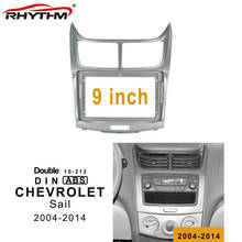 Panel de instalación para salpicadero de coche, marco de Dvd de 9 pulgadas, doble Din, para CHEVROLET Sail 2004-2014 2024 - compra barato