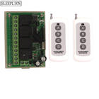 Dormir plion-interruptor com controle remoto sem fio, 100m, 4 canais, dc, 12v, 4 canais, rf, sistema para garagem, porta, transmissor, receptor - compare preços