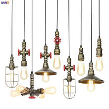 IWHD Loft Decor Water Pipe Pendant Lamp Bedroom Restaurant 4W Edison Bulb Vintage Industrial Pendant Lighting Fixtures Luminaria 2024 - buy cheap