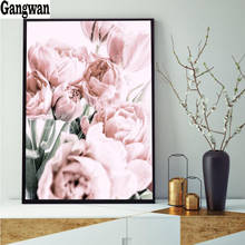 Diamond Painting Blush Tulip Full Square/Round Diamond Pattern Embroidery Cross Stitch 5D Rhinestone Painting flower Gangwan art 2024 - buy cheap