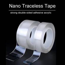 1/2/3/5m Nano Tape Double-Sided Adhesive Tape Traceless Waterproof Adhesive Tape For Bathroom Kitchen Sink Tap Gel Sticker 2024 - купить недорого