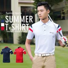 PGM Golf Men's Short Sleeve T-shirt Summer Quick-dry Breathable Golf Shirts Anti-sweat Turn Down Collar Golf Sportswear 2024 - buy cheap