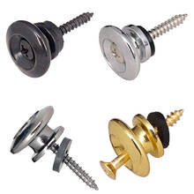 2Pcs/Pair Replacement Guitar Strap Locks Parts Chrome Belt Lock Buttons Buckle Guitar Accessories Gold Silver Black Color 2024 - buy cheap