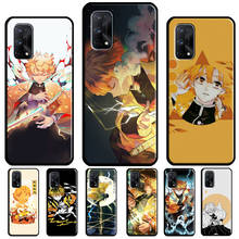 Capa de celular zenitsu kimetsu no yaiba, capa para oppo realme 8 6 7 pro gt c3 c11 c15 7i, oneplus 9 pro nord 8t 8 pro 2024 - compre barato