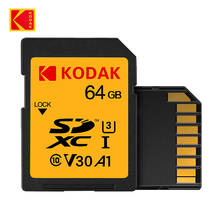 Kodak-cartão de memória sd, extreme sdhc/sdxc, 4k, uhd, 32gb, 64gb, 128gb, 256gb, c10, u3, v30, r90mb/s, uhsi, memória digital 2024 - compre barato