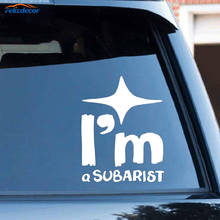 Black/Silver I'M A Subarist Car Sticker New Design Word Car Decals Funny Vinyl Stickers Removable YC032 2024 - buy cheap