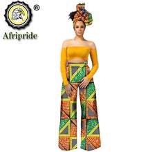 Roupas africanas para mulheres, design de bordado, calças compridas com cachecol, estampa de ancara, afriorgulho s1921002 2024 - compre barato