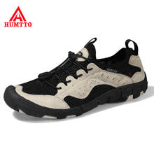 HUMTTO Summer Breathable Mountai Shoes Men Outdoor Male Climbing Trekking Water Sneakers Leather Hunting Hiking Shoes for Mens 2024 - buy cheap