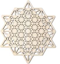 Flower of Life Crystal Grid Wall Hanging Decor all Art & Zen Decor Wooden Wall Sculpture 2024 - buy cheap