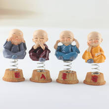 4PCS Car decoration little monk sculpture  resin Buddha statue home decoration accessories gift small Buddha statue Ornaments 2024 - buy cheap