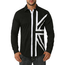 Covrlge High Quality Men Long Sleeve Shirt Fashion Casual Shirt Men 100% Cotton Patchwork Shirt Streetwear US Size Male MCL256 2024 - buy cheap