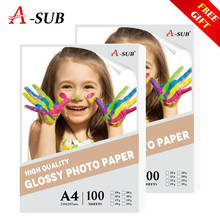 A4 фотобумага, водостойкая струйная печать, 100 листов для высококлассной фотографии 2024 - купить недорого