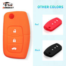 Dandkey Silicone Key Remote Cover Case Protect For Ford Fiesta Focus 2 Ecosport Kuga Escape 3 Buttons Car Flip Key Accessaries 2024 - buy cheap