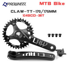 Prowheel MTB Bicycle Crank Sprockets 104BCD 170/175mm Chainwheel Round 30/32/34/36/38T Bottom Bracket BB Mountain Bike Crankset 2024 - compre barato