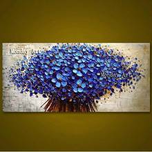 100% Handpainted Oil Painting on Canvas new Handmade knife flower oil Painting Wall Art picture home decoration For Living Room 2024 - buy cheap