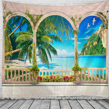 Beach Tapestries Wall For Home Deco Living Room Bedroom Large Size 2024 - buy cheap