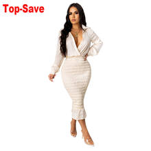 2021 Summer Plus Size Women Bodycon Midi Dress Elegant Party Outfits Sexy Feather V-Neck Long Sleeve Ladies Slim Club Clothes 2024 - buy cheap
