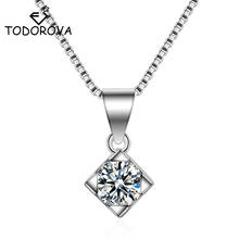 Todorova-collar con colgante de cristal geométrico de moda coreana para mujer, Gargantilla corta de circonita cúbica AAA, joyería para el cuello 2024 - compra barato