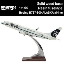 Boeing B737-800 big 32cm ALASKA airlines 1/144 SCALE airplane model toys aircraft diecast plastic alloy plane gifts for kids 2024 - buy cheap