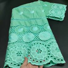 African Lace Fabric 2021 High Quality Swiss Voile Lace Cotton Dry Embroidery Fabric Latest Dubai Style Nigerian Lace Fabric 5Y 2024 - buy cheap