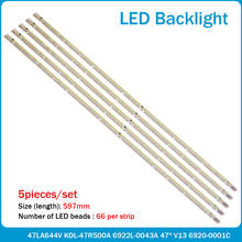 New 20 PCS/lot 66LED 597MM LED backlight strip 47" V13 6920-0001C 6916L1009A 6916L1009B for KDL-47R500A 6922L-0043A 0065A 2024 - buy cheap