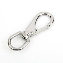 1pcs 68mm Stainless Steel Swivel Clasp Snap Hook Keychain Keyring QDD9314 2024 - buy cheap