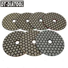 7 шт 100 мм Смешанные Grits гибкие сухие Алмазные полировальные диски шлифовальные диски для гранита мрамора каменный шлифовальный диск 2024 - купить недорого