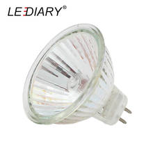 LEDIARY 10PCS Super Bright Dimmable MR16 GU5.3 Halogen Spot Light 12V 20/35/50W  Halogen Bulbs Cup Shape Lamp Clear Quartz Glass 2024 - buy cheap