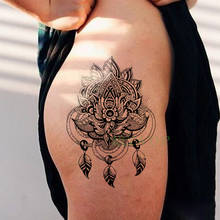 Водостойкая временная татуировка наклейка цветок лист Тотем поддельный тату флэш-тату большой стикер s художественные татуировки для девушек женщин мужчин 2024 - купить недорого