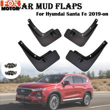 OE Styled Molded Car Mud Flaps For Hyundai Santa Fe XL TM 2019-on Mudflaps Splash Guards Flap Mudguards Car Styling 2018 2024 - buy cheap