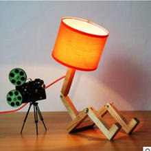 Nordic simplesmente de madeira sala estar candeeiro mesa arte creatuve designer luz quarto barra luz com lâmpadas led frete grátis