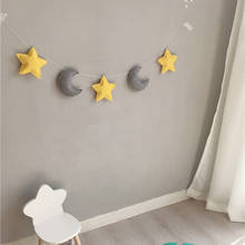 Nordic Baby Room Handmade Nursery Star Garlands Christmas Kids Room Wall Decorations Photography Props Decorations baby shower 2024 - buy cheap