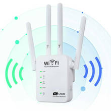 Repetidor de sinal wi-fi, 1200mbps, roteador 2.4g/5ghz, extensor de longo alcance para sinal 2024 - compre barato
