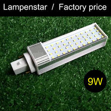 10pcs / lot G24 LED pl 9W Saving Light Horizontal pl-c Plug Lamp SMD2835 g24d Light Bulb AC 85V-265V 110V 220V 230Vlampenstar 2024 - buy cheap