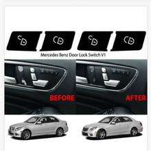 Car Door Lock Switch Button Repair Stickers Decals For Mercedes-Benz W204 C300 2007-2014 Fix Ugly Button 2024 - buy cheap