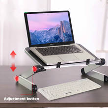 Ergonomic Laptop Holder 11-17 Inch Notebook Lapdesk 360 Adjustable Portable Folding Desk Bed Laptop Stand For Macbook Pro 2024 - buy cheap