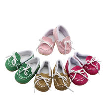 Zapatos informales de alta calidad para muñeca americana de 18 pulgadas, botas para muñeca bebé Reborn de 43cm, regalos de moda para niña, accesorios para muñecas 2024 - compra barato