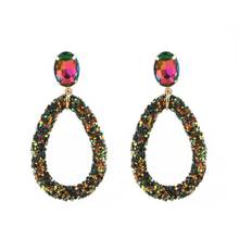 Zouchunfu Pendientes Bohemian Multicolor Drop Earrings for Women Fashion Resin Earrings Hot Jewelry Earrings Oorbellen Boho 2024 - buy cheap