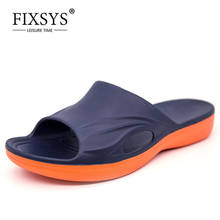 FIXSYS Fashion Couples Non-slip Slippers Summer Lightweight Beach Shoes Breathable Sandals Man Outdoor Flip Flops Large Size 48 2024 - buy cheap